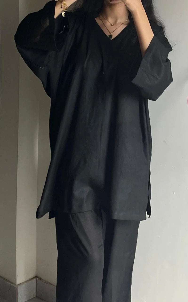 Black Cord set on lawn