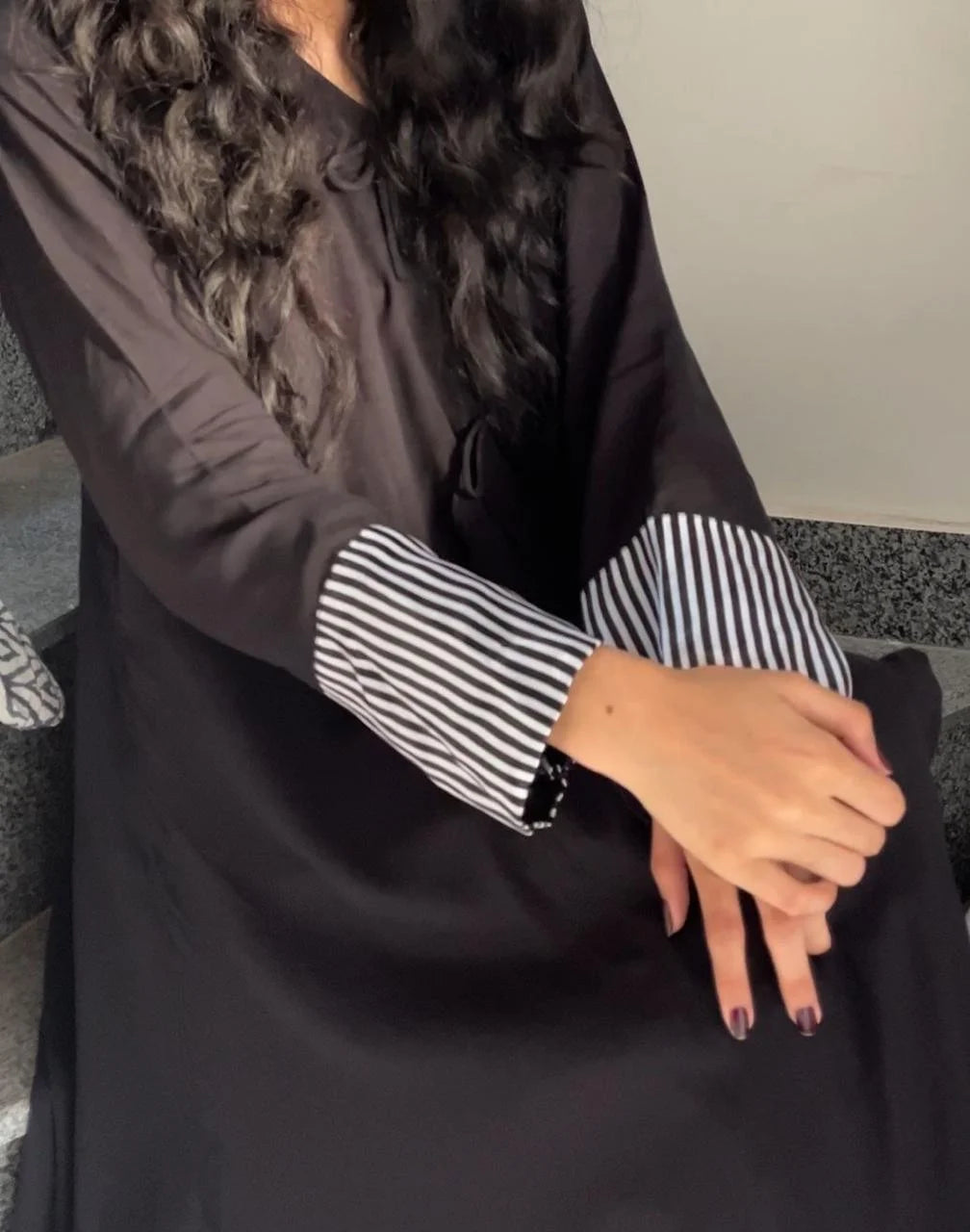 Black Dress Arabic Lawn
