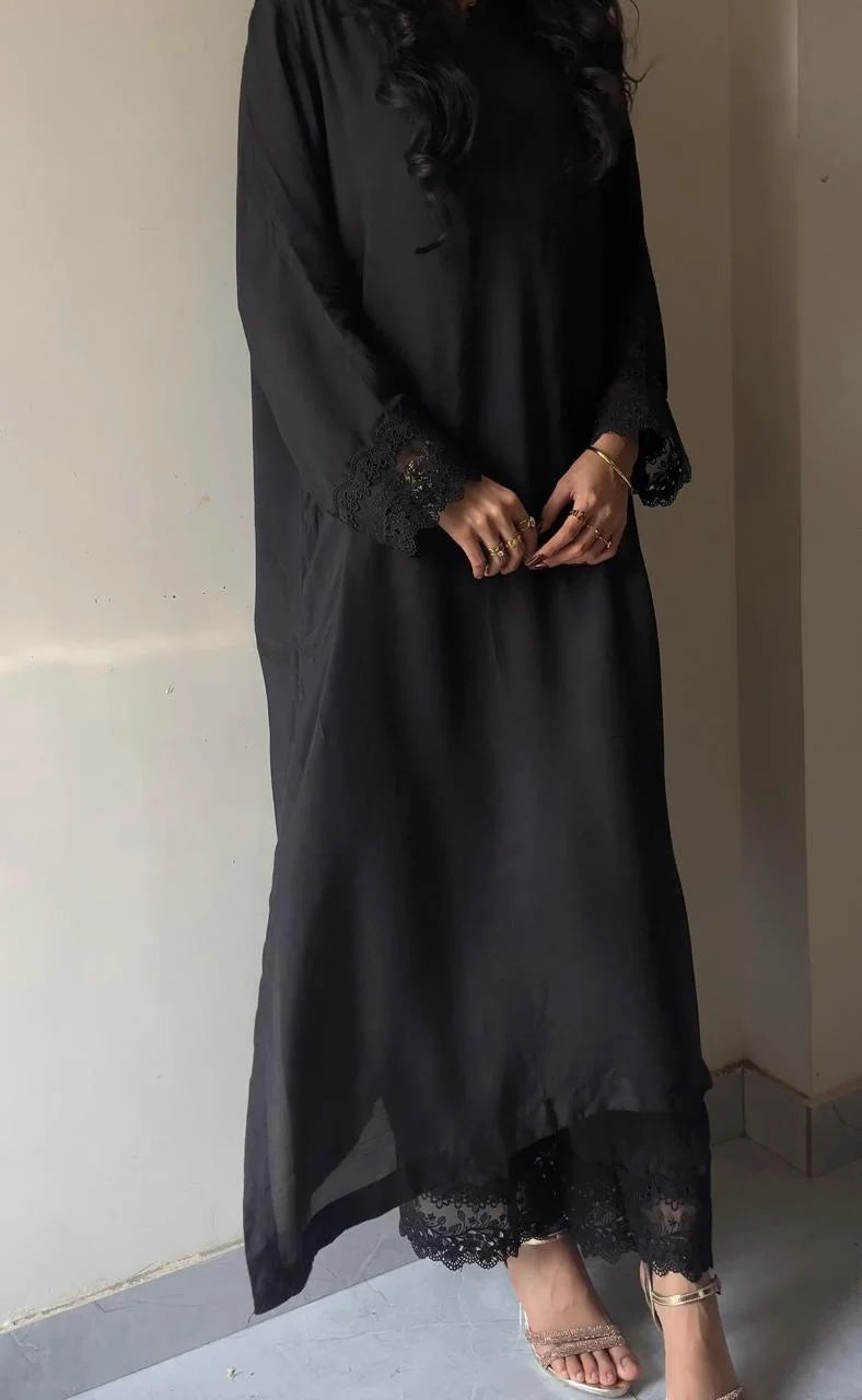 Fabric silk  Black dress